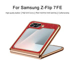 For Samsung Galaxy Z Flip7 FE 5G / Flip6 5G Case Loong Pattern Electroplated PC Folding Phone Cover