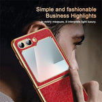 For Samsung Galaxy Z Flip7 FE 5G / Flip6 5G Case Loong Pattern Electroplated PC Folding Phone Cover