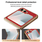 For Samsung Galaxy Z Flip7 FE 5G / Flip6 5G Case Loong Pattern Electroplated PC Folding Phone Cover