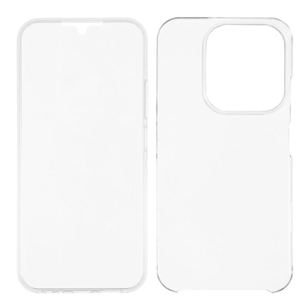 Phone Case For Xiaomi Redmi 15C 4G (EU) (173mm)  /  15C 5G (EU) (173mm)  /  Poco C85 4G (173mm) TPU Frame Clear Acrylic Back Cover with PET Film