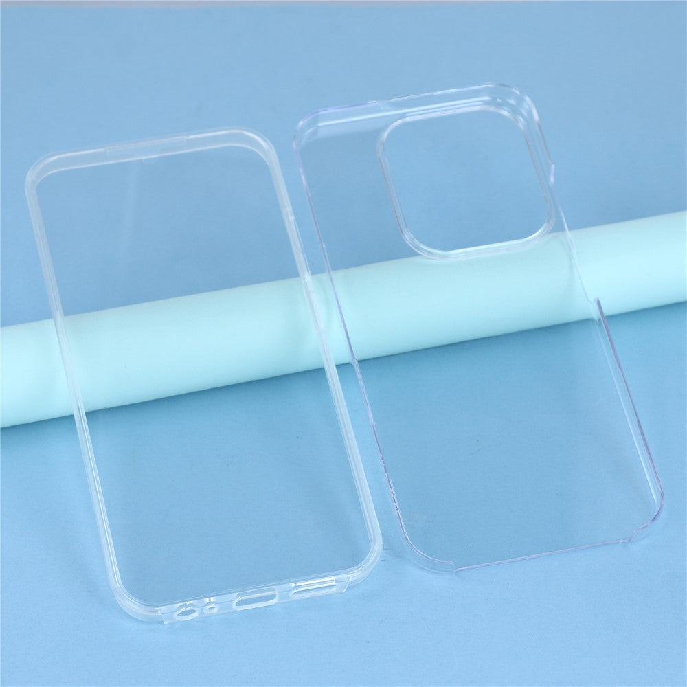 Phone Case For Xiaomi Redmi 15C 4G (EU) (173mm)  /  15C 5G (EU) (173mm)  /  Poco C85 4G (173mm) TPU Frame Clear Acrylic Back Cover with PET Film