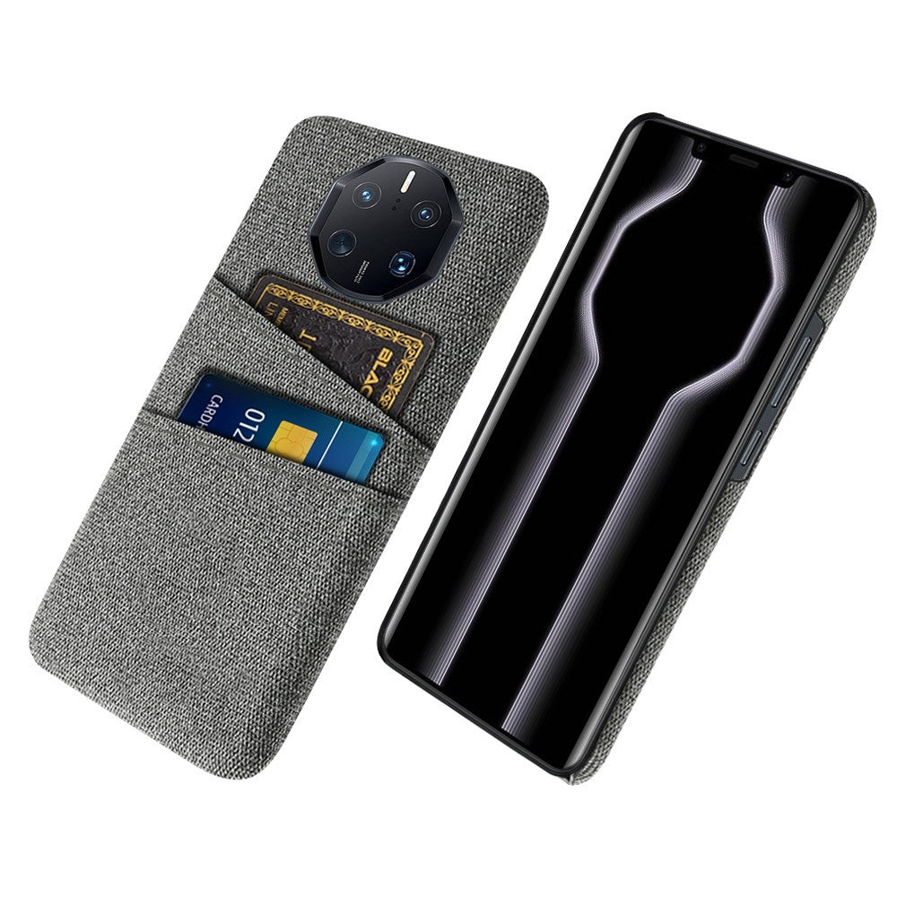 Huawei Mate 50 RS Porsche Design 4G Stötsäkert Tygtextur mobilskal Dubbla Kortplatser PC Skyddande Baksida