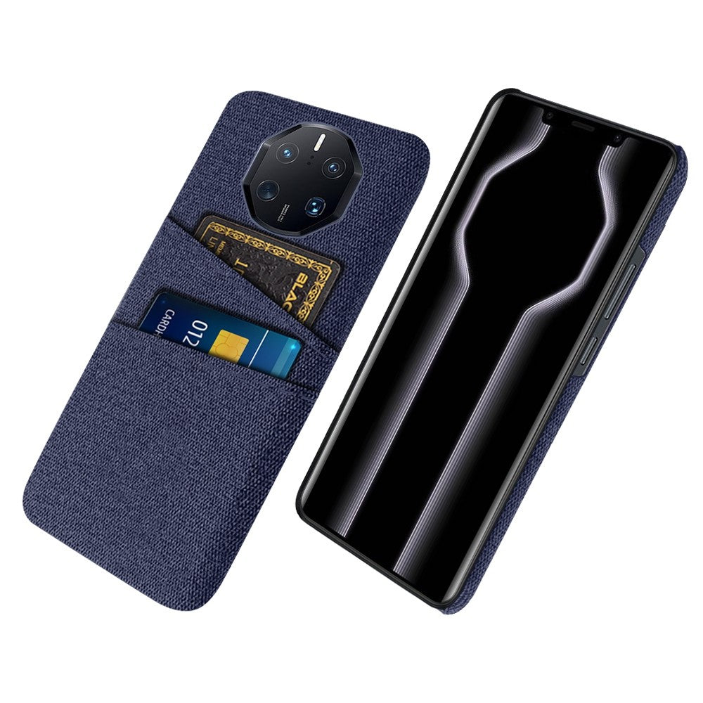 Huawei Mate 50 RS Porsche Design 4G Stötsäkert Tygtextur mobilskal Dubbla Kortplatser PC Skyddande Baksida