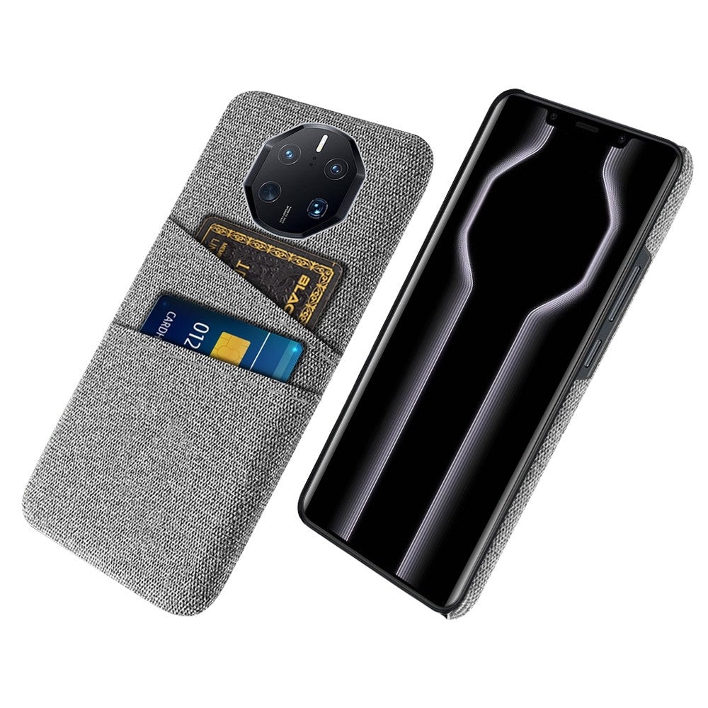 Huawei Mate 50 RS Porsche Design 4G Stötsäkert Tygtextur mobilskal Dubbla Kortplatser PC Skyddande Baksida