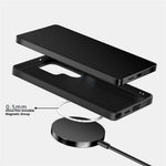 ABEEL Til Samsung Galaxy S24 Ultra Magnetisk Cover Mikro-prægning 6D Printet PC TPU Aluminiumslegering Læder Telefoncover
