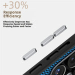 ABEEL Til Samsung Galaxy S24 Ultra Magnetisk Cover Mikro-prægning 6D Printet PC TPU Aluminiumslegering Læder Telefoncover