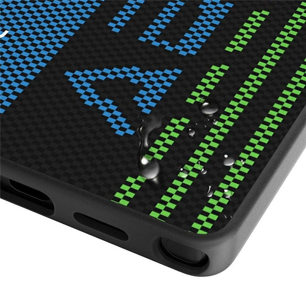 ABEEL Til Samsung Galaxy S24 Ultra Magnetisk Cover Mikro-prægning 6D Printet PC TPU Aluminiumslegering Læder Telefoncover