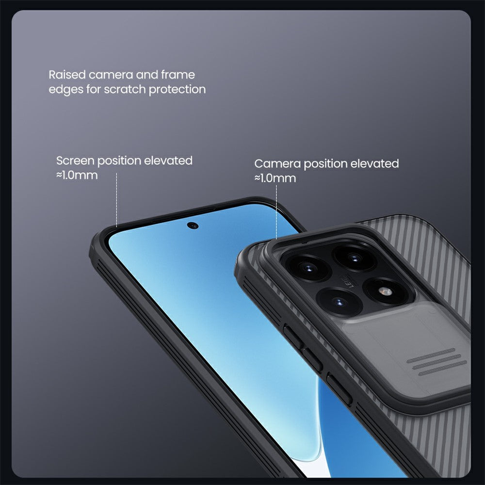 NILLKIN Camshield Pro Series For Xiaomi 15T Case TPU + PC Phone Cover with Camera Slider