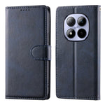For Xiaomi Redmi Note 15 Pro 5G (Global) Case Stand Wallet Calf Texture PU Leather Flip Phone Cover with Wrist Strap
