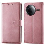 Plånboksfodral för Xiaomi Redmi K80 5G / K80 Pro 5G / Poco F7 Pro 5G / Poco F7 Ultra 5G, PU-läder med kalvstruktur och handledsrem