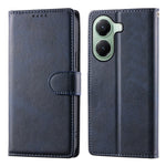 For Xiaomi Poco X7 Pro 5G  /  Redmi Turbo 4 5G Case Stand Wallet Calf Texture PU Leather Flip Phone Cover with Wrist Strap