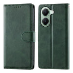 For Xiaomi Poco X7 Pro 5G  /  Redmi Turbo 4 5G Case Stand Wallet Calf Texture PU Leather Flip Phone Cover with Wrist Strap