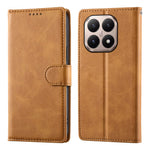 For Xiaomi 15T Case Stand Wallet Calf Texture PU Leather Flip Phone Cover with Wrist Strap