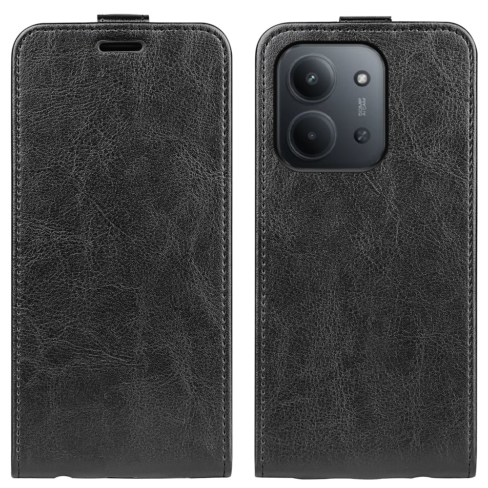 Vertikalt foldbart lædercover med kortlommer til Xiaomi Redmi 15C 5G (EU) (173mm) / Xiaomi Redmi 15C 4G (EU) (173mm)