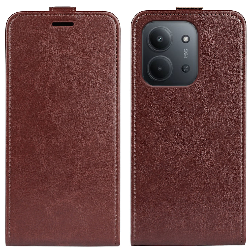 Vertikalt foldbart lædercover med kortlommer til Xiaomi Redmi 15C 5G (EU) (173mm) / Xiaomi Redmi 15C 4G (EU) (173mm)