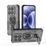 WANLONFENG For Xiaomi 17 Phone Case  PC TPU Back Cover Kickstand with Tempered Glass