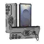 WANLONFENG För Samsung Galaxy S26 Ultra mobilskal PC TPU Bakstycke Stativ med Härdat Glas