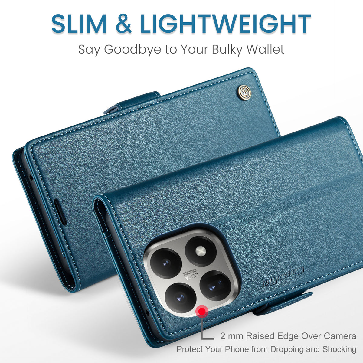 CASEME For Xiaomi 15T Case  023 Series RFID Blocking Glossy Stand Phone Cover