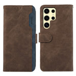 ABEEL For Samsung Galaxy S26 Ultra Case Color Splicing Leather Flip Phone Cover RFID Blocking