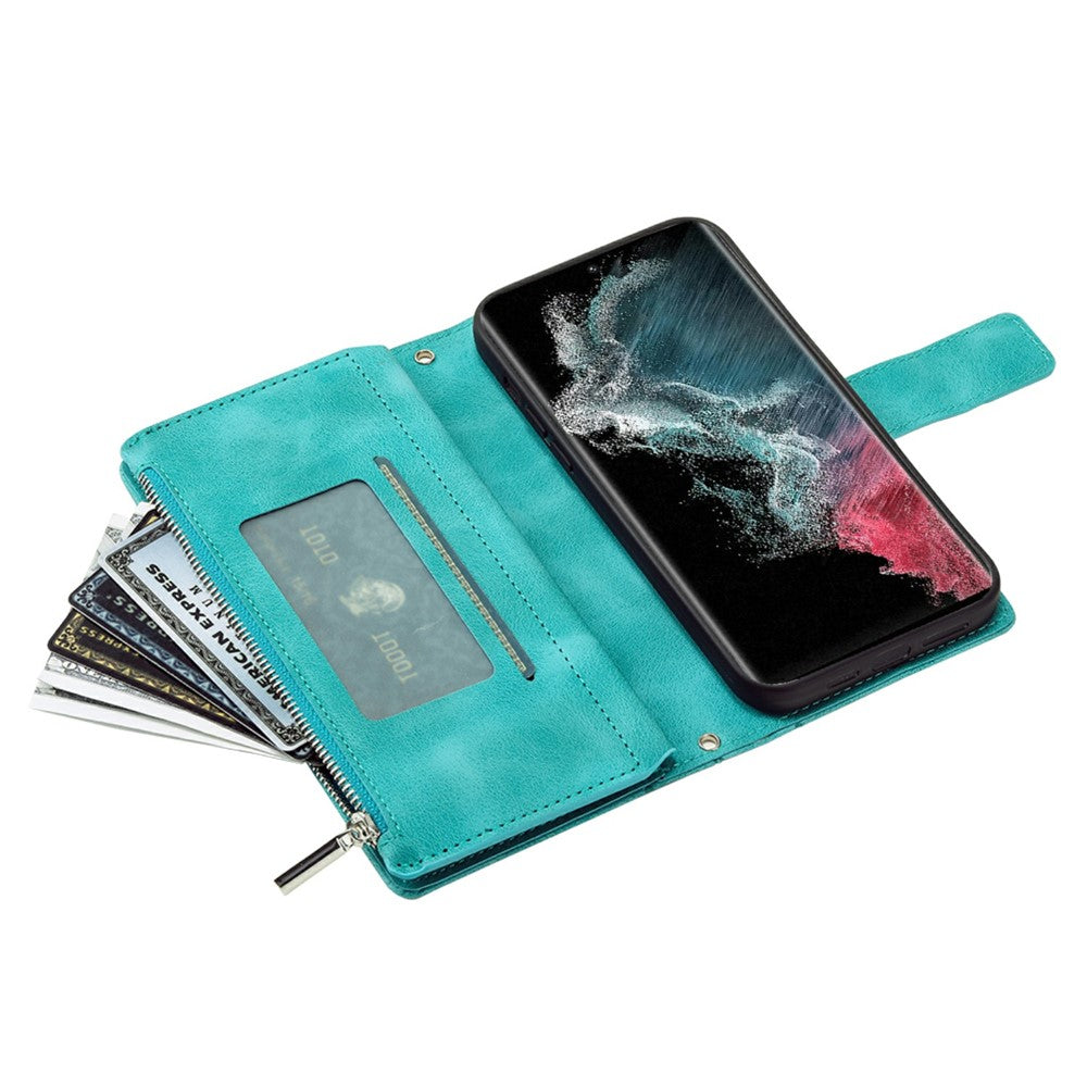 Plånboksfodral för Samsung Galaxy S26 Ultra med mandala-mönster och PU-läder med handledsrem
