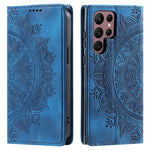 For Samsung Galaxy S26 Ultra Case Magnetic Closing Leather Phone Cover Pattern Imprinted