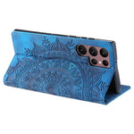 For Samsung Galaxy S26 Ultra Case Magnetic Closing Leather Phone Cover Pattern Imprinted