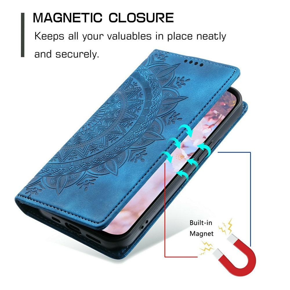 For Samsung Galaxy S26 Ultra Case Magnetic Closing Leather Phone Cover Pattern Imprinted