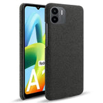 Shockproof Case for Xiaomi Redmi A1 4G / A2 4G Cloth Texture Anti-Drop Phone Case Solid Color Hard PC Protective Cover