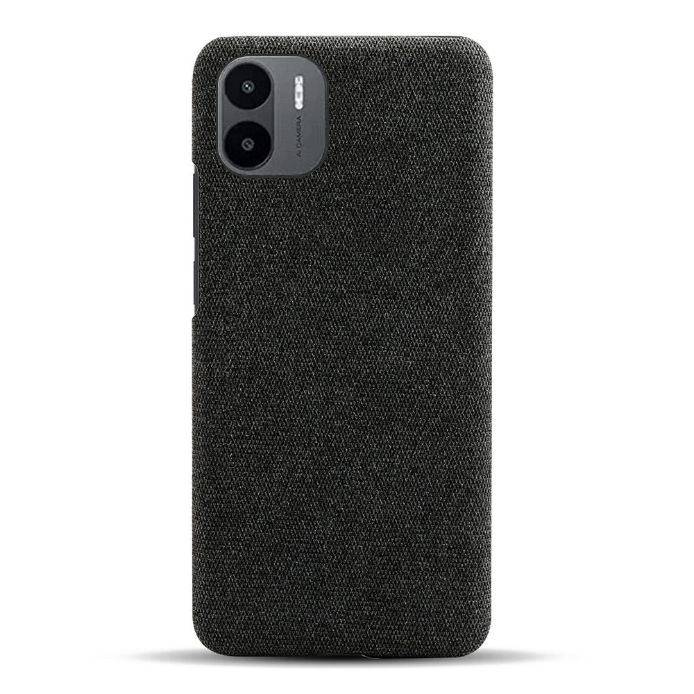Shockproof Case for Xiaomi Redmi A1 4G / A2 4G Cloth Texture Anti-Drop Phone Case Solid Color Hard PC Protective Cover
