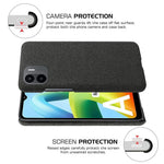 Shockproof Case for Xiaomi Redmi A1 4G / A2 4G Cloth Texture Anti-Drop Phone Case Solid Color Hard PC Protective Cover