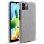 Shockproof Case for Xiaomi Redmi A1 4G / A2 4G Cloth Texture Anti-Drop Phone Case Solid Color Hard PC Protective Cover