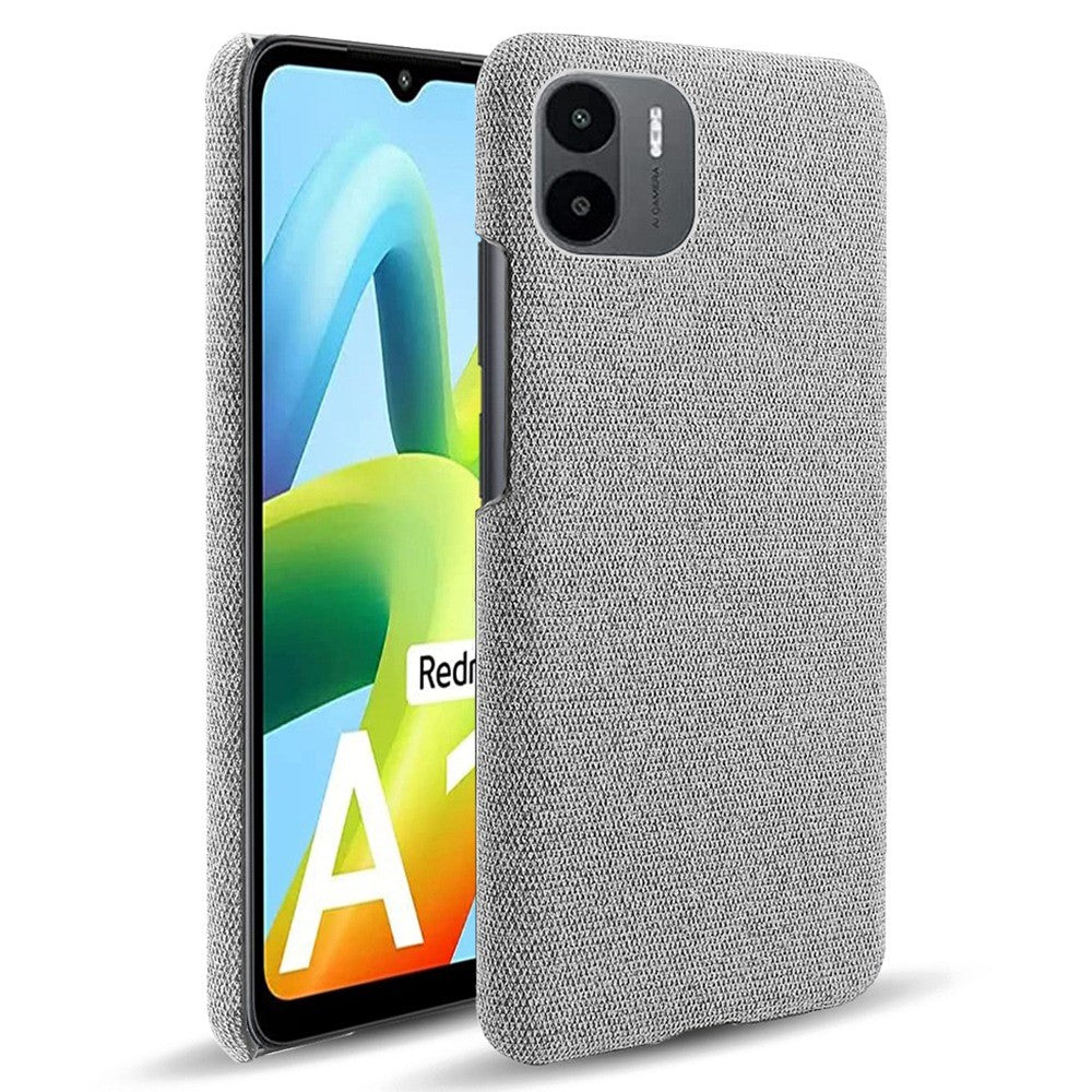 Shockproof Case for Xiaomi Redmi A1 4G / A2 4G Cloth Texture Anti-Drop Phone Case Solid Color Hard PC Protective Cover