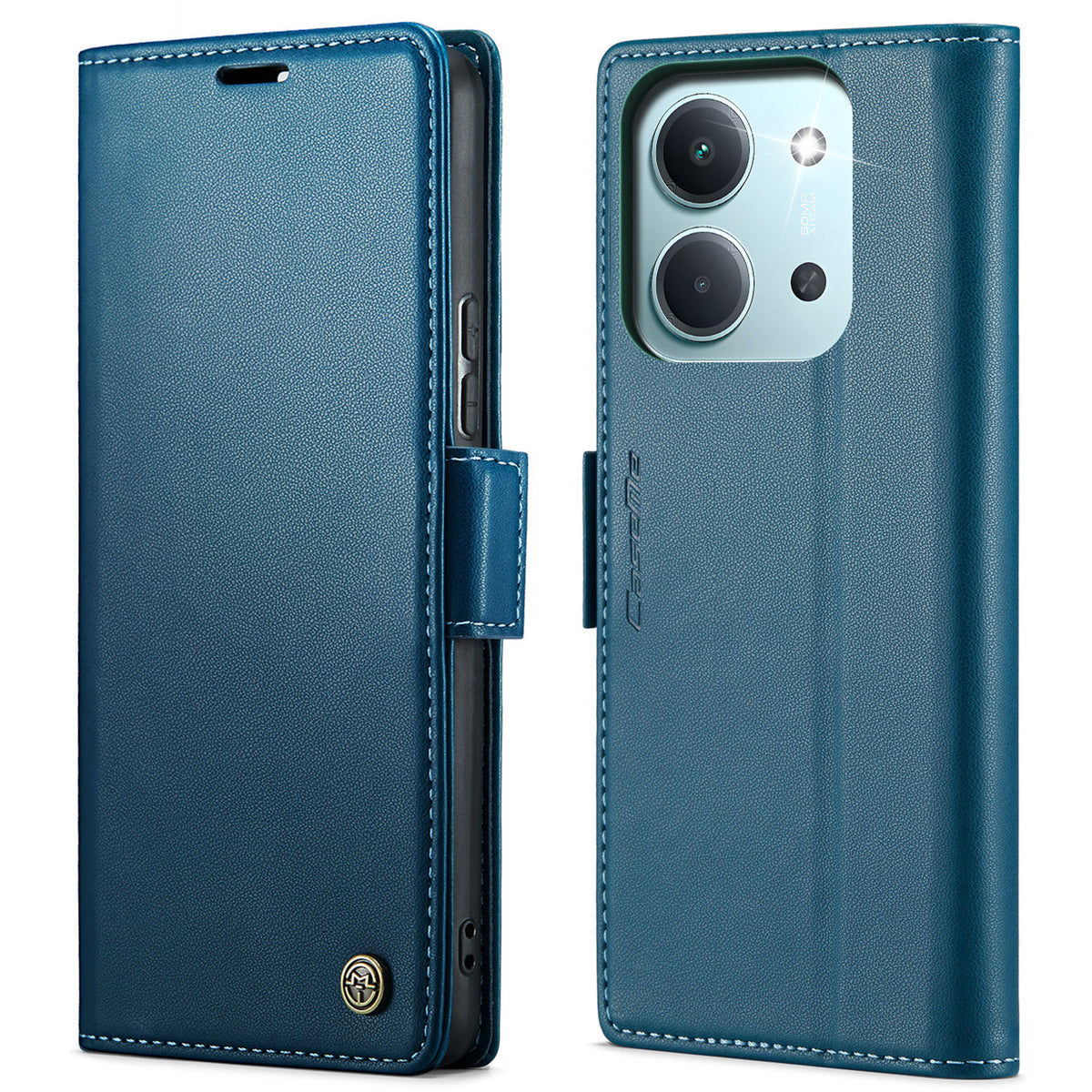 CASEME För Xiaomi Redmi 15C 5G (EU) (173mm) / Xiaomi Redmi 15C 4G (EU) (173mm) Skal 023 Series RFID-blockerande glansigt stativmobilskal
