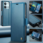 CASEME För Xiaomi Redmi 15C 5G (EU) (173mm) / Xiaomi Redmi 15C 4G (EU) (173mm) Skal 023 Series RFID-blockerande glansigt stativmobilskal