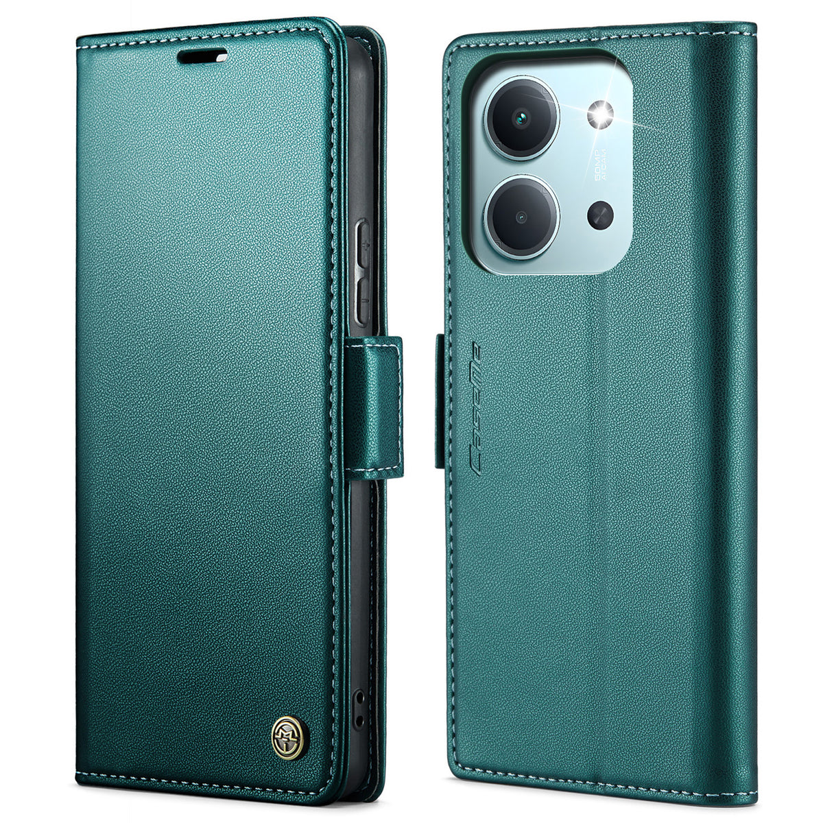 CASEME För Xiaomi Redmi 15C 5G (EU) (173mm) / Xiaomi Redmi 15C 4G (EU) (173mm) Skal 023 Series RFID-blockerande glansigt stativmobilskal