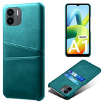 Xiaomi Redmi A1 4G / A2 4G Reptåligt mobilskal PU-läder hårt PC-skal skyddande mobilfodral med dubbla kortplatser