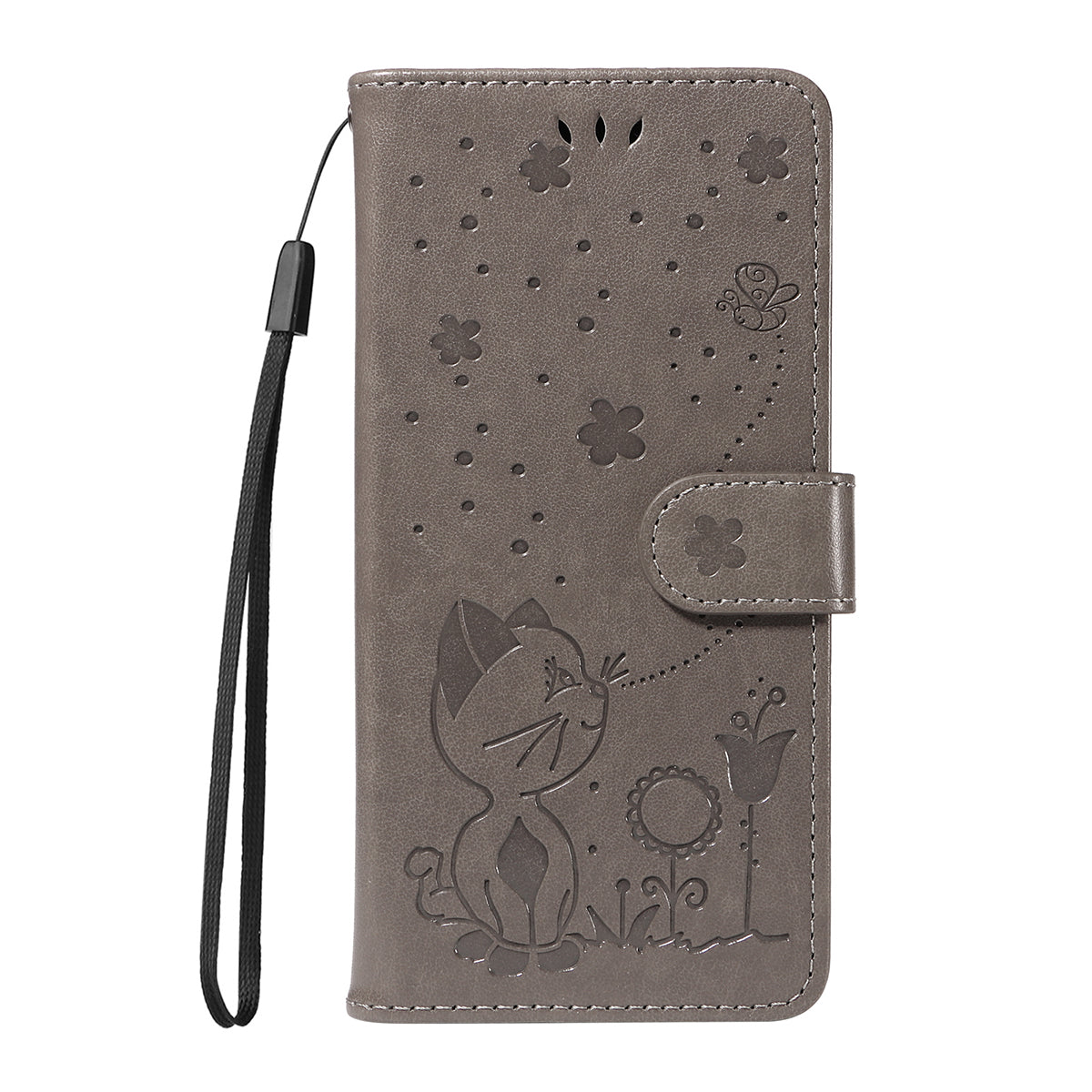 For Honor Magic8 Lite 5G / X9d 5G / X70 5G Leather Wallet Case Cat Bee Pattern Phone Cover Stand