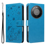 For Honor Magic8 Lite 5G / X9d 5G / X70 5G Leather Wallet Case Cat Bee Pattern Phone Cover Stand