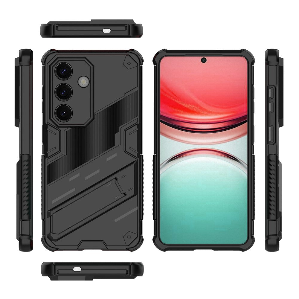 Samsung Galaxy S26-skal PC + TPU stötsäkert mobilskal med stöd