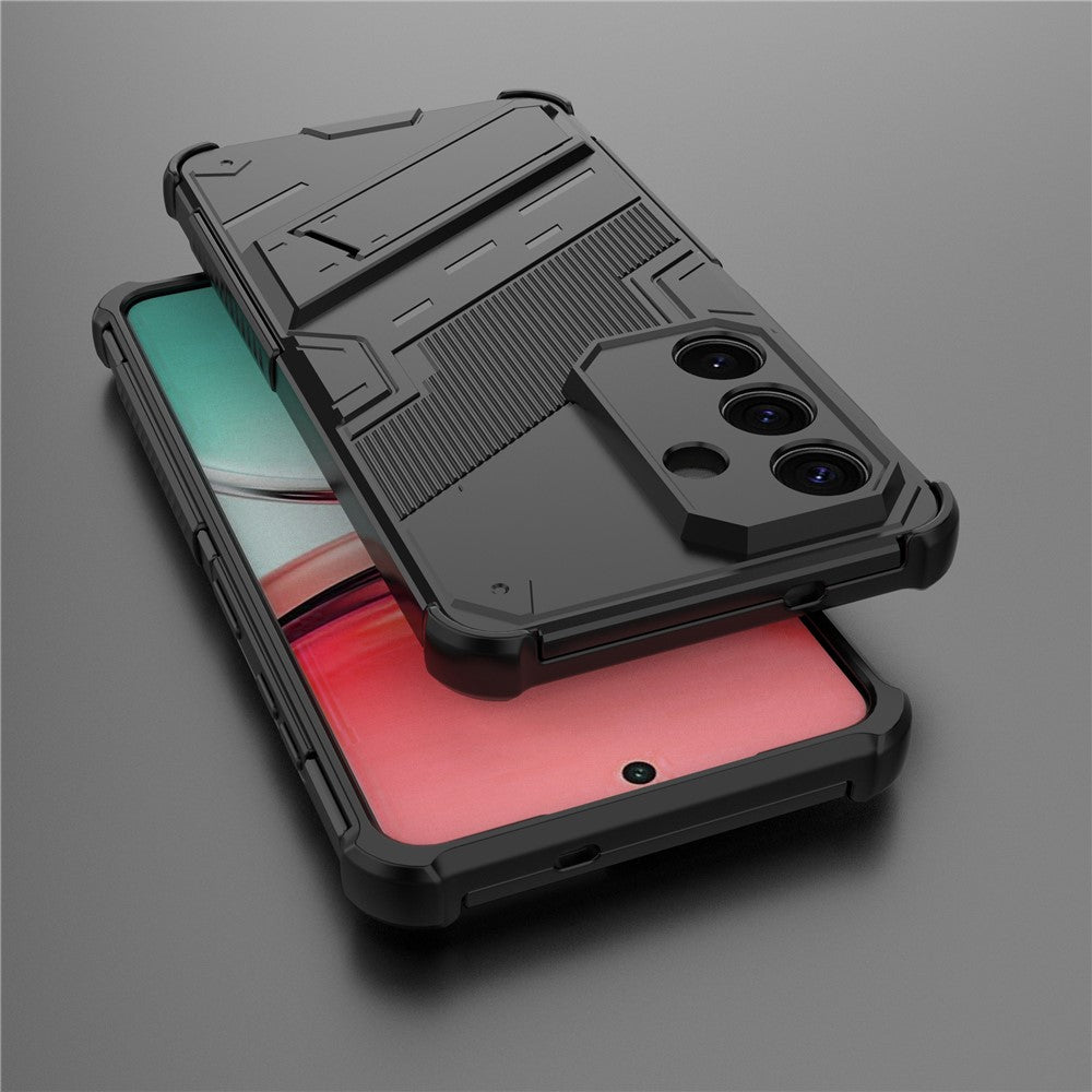 Samsung Galaxy S26-skal PC + TPU stötsäkert mobilskal med stöd