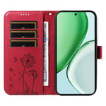 For Honor Magic8 Lite 5G / X9d 5G / X70 5G Leather Wallet Case with Strap Dandelion Imprint Phone Stand Cover