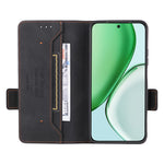 For Honor Magic8 Lite 5G / X9d 5G / X70 5G Case Leather Wallet Flip Phone Cover with Hardware Decor