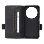 For Honor Magic8 Lite 5G / X9d 5G / X70 5G Case Leather Wallet Flip Phone Cover with Hardware Decor