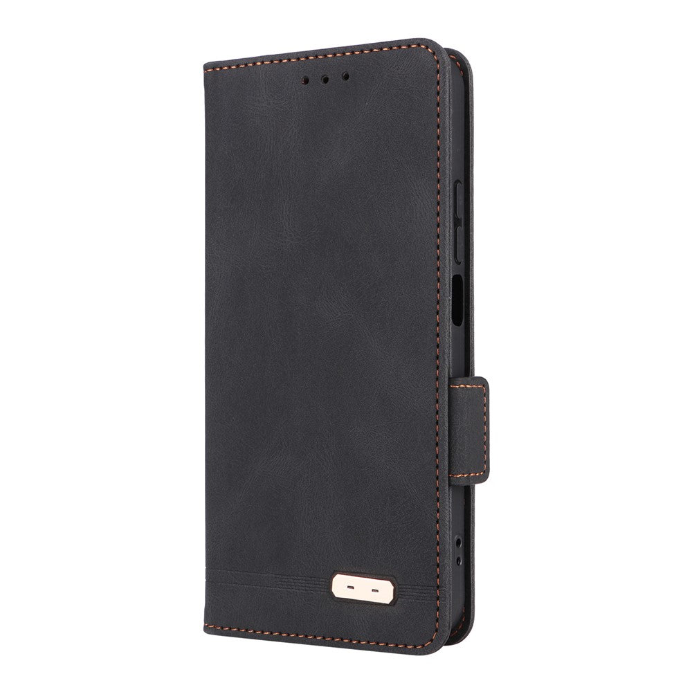 For Honor Magic8 Lite 5G / X9d 5G / X70 5G Case Leather Wallet Flip Phone Cover with Hardware Decor