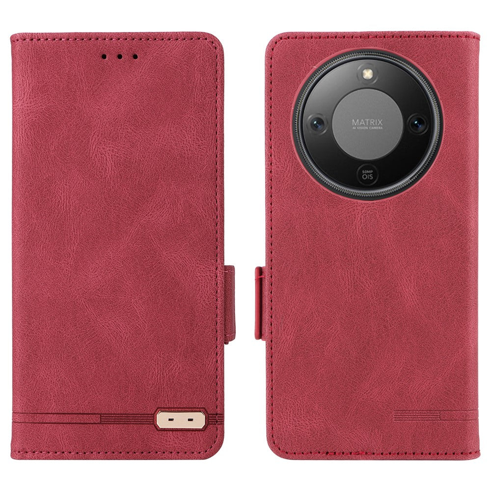 For Honor Magic8 Lite 5G / X9d 5G / X70 5G Case Leather Wallet Flip Phone Cover with Hardware Decor