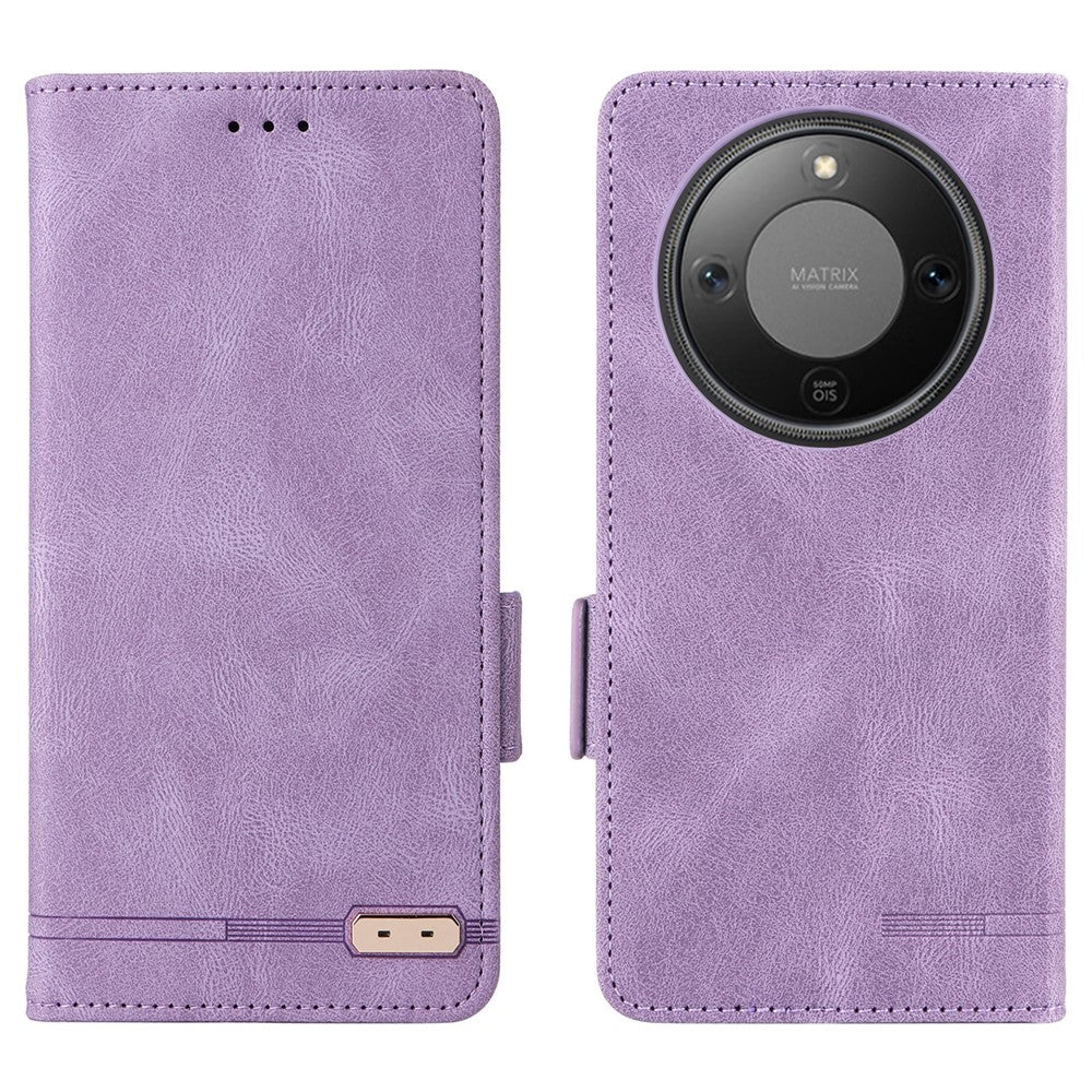 For Honor Magic8 Lite 5G / X9d 5G / X70 5G Case Leather Wallet Flip Phone Cover with Hardware Decor