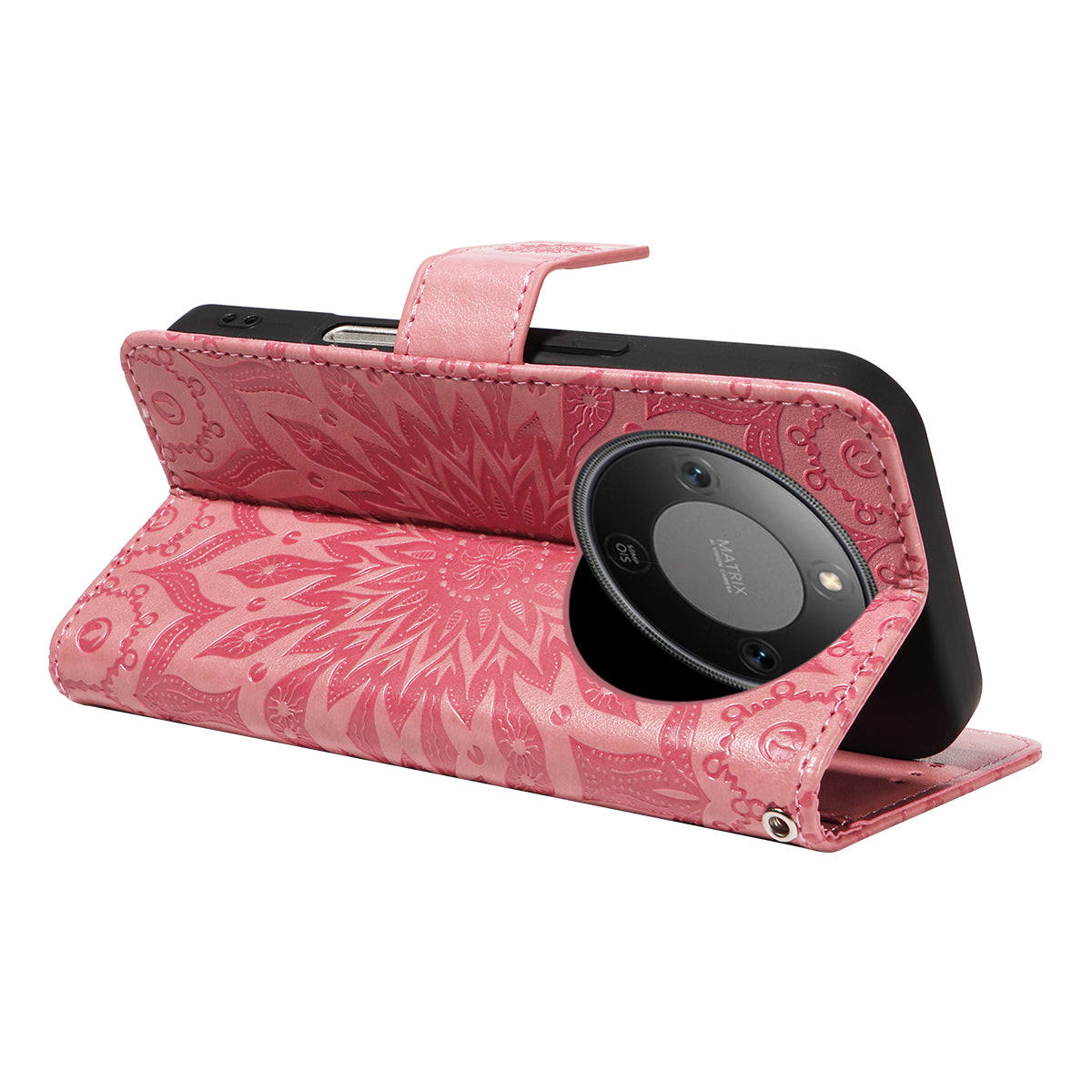 For Honor Magic8 Lite 5G / X9d 5G / X70 5G Leather Wallet Case Sunflower Imprinted Phone Cover
