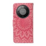 For Honor Magic8 Lite 5G / X9d 5G / X70 5G Leather Wallet Case Sunflower Imprinted Phone Cover