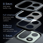 OnePlus 15 5G-skal Skin-Touch TPU + PC Matt mobilbaksida, transparent svart