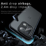 OnePlus 15 5G-skal Skin-Touch TPU + PC Matt mobilbaksida, transparent svart